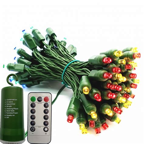 battery powered outdoor christmas lights with timer|More.